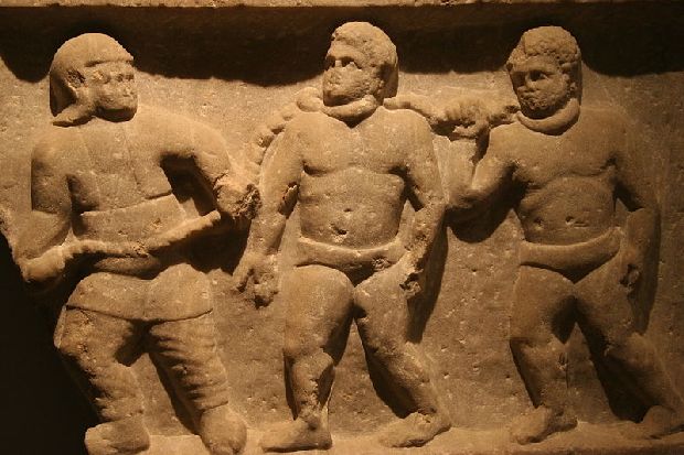 luciano Roman collared slaves - Ashmolean Museum