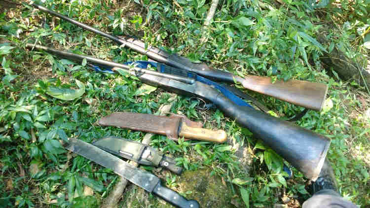 Dois caçadores são presos com armas e aves silvestres em São Luiz do Paraitinga, SP