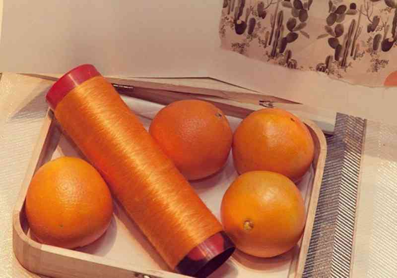 A seda vegana feita de bagaço de laranja é usada na Itália em artigos de luxo - Crédito: Reprodução/Instagram@orangefiberbrand