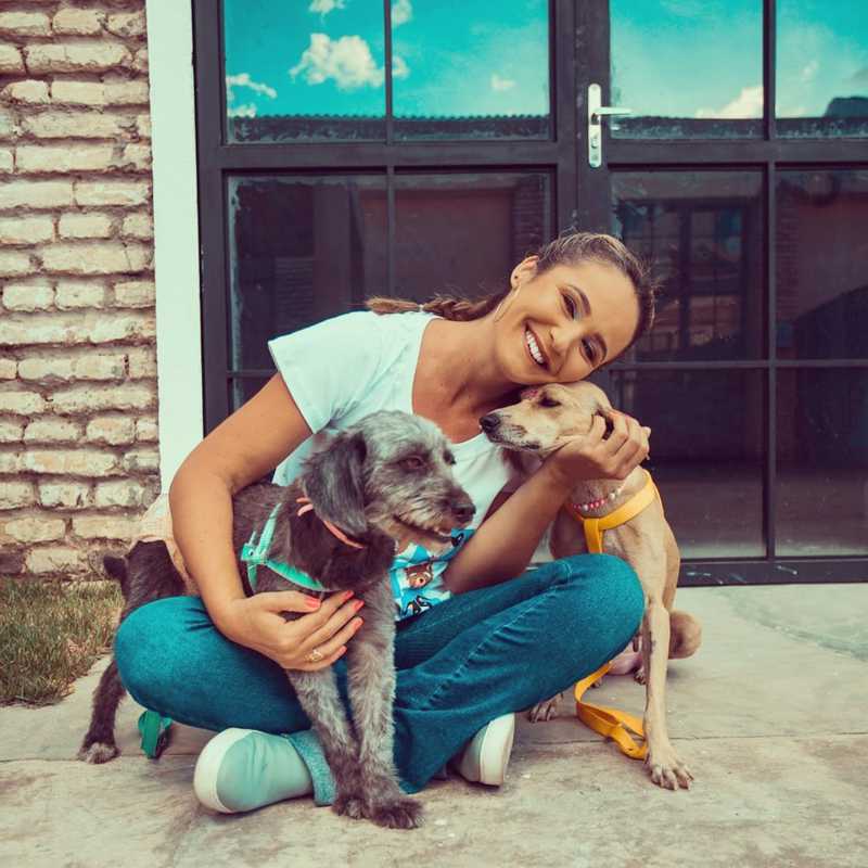 Desempregada, mulher se vira com o namorado para cuidar de animais resgatados das ruas de Alagoas