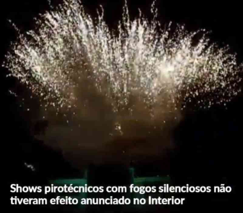 Shows pirotécnicos com fogos silenciosos não tiveram efeito anunciado no interior do Ceará