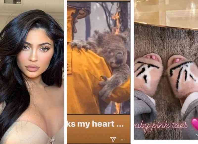 Kylie Jenner é chamada de ‘hipócrita’ por usar chinelos de pele após apelo por ajuda à Austrália