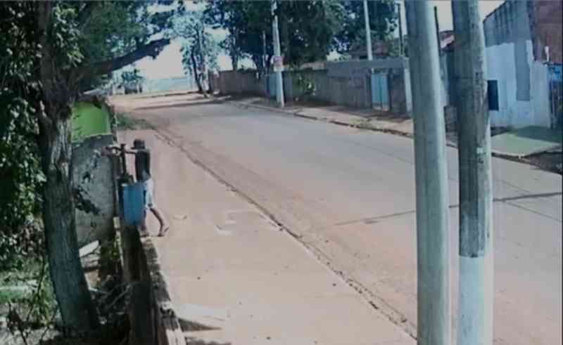 Vídeo mostra homem arremessando cachorro por cima de portão em terreno de ONG em Itapetininga, SP