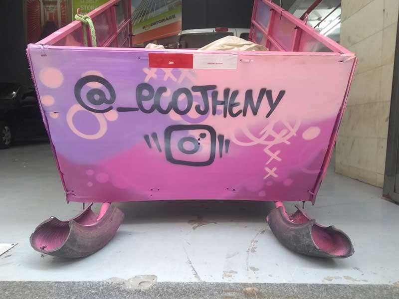 "eco_jheny" é uma homenagem à esposa de Quirino — Foto: Arquivo Pessoal