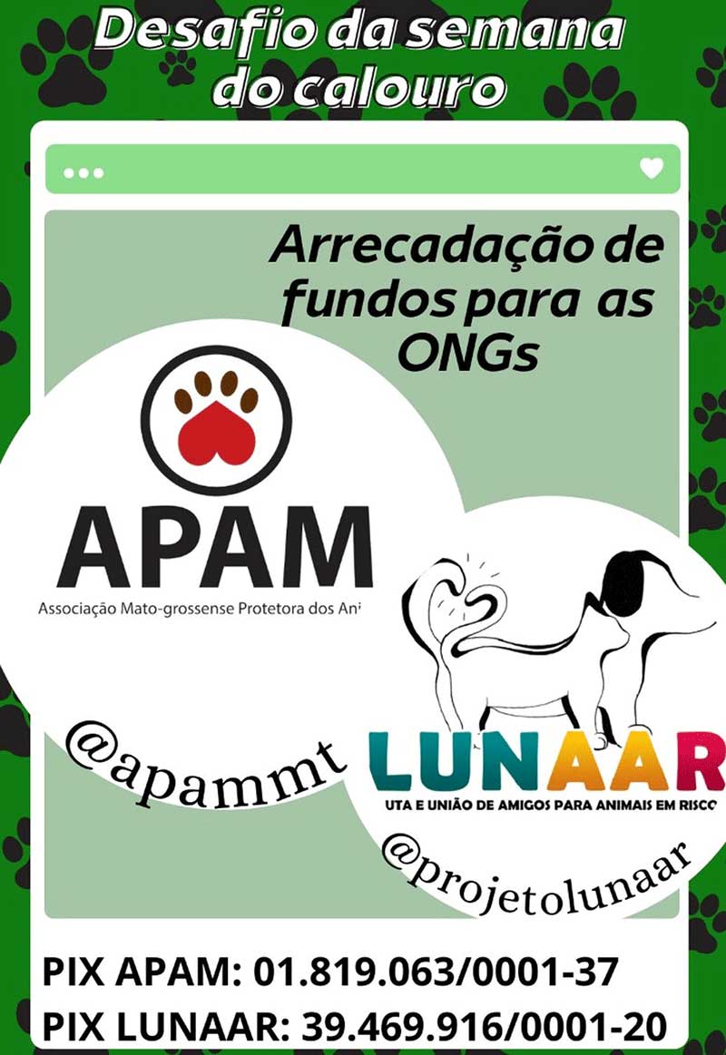 Estudantes de medicina veterinária da UFMT criam campanha para ajudar associações que resgatam animais — Foto: Arquivo pessoal/Jhessika Neves Oliveira