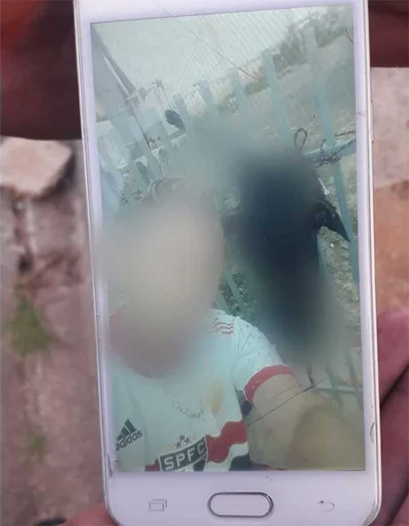 Homem é preso após tirar selfie com a própria cadela morta e pendurada no portão em Araucária, PR