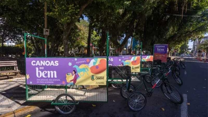 Sem carroças em Canoas (RS)! Recicladores ganham triciclos da Prefeitura