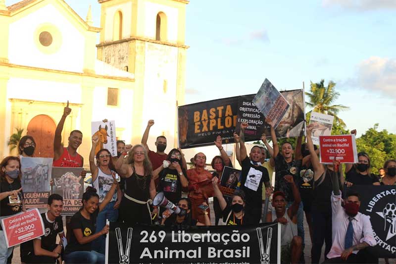 Os grupos cobram a Prefeitura do Recife e o Ministério Público de Pernambuco (Foto: Kalleu Montarroyos)