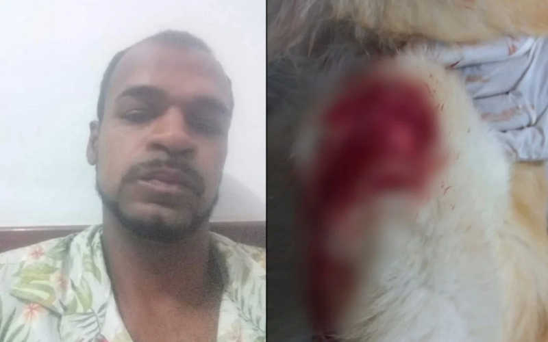 Homem espanca cadela com foice e é preso em Cabo Frio, RJ