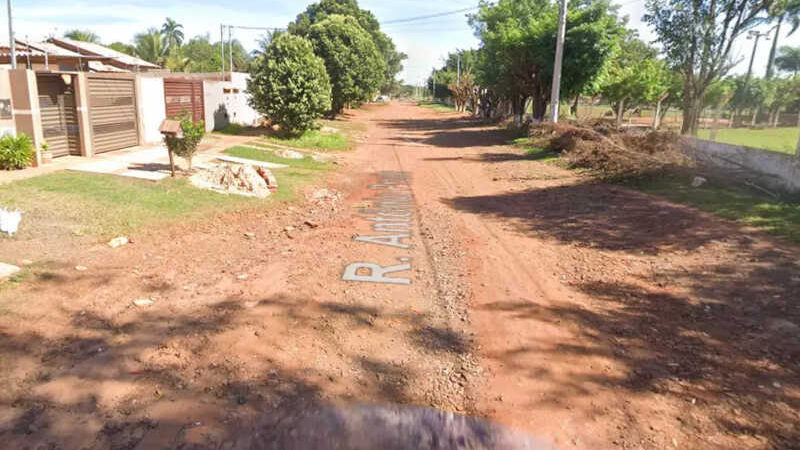 Pit bull vítima de maus-tratos é resgatado após quase se enforcar com corrente em Campo Grande, MS
