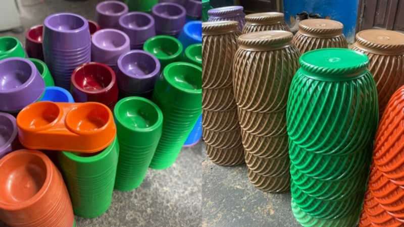 Projeto de ONG animal transforma tampinhas de plástico em vasos de plantas e potes de ração em Petrópolis, RJ