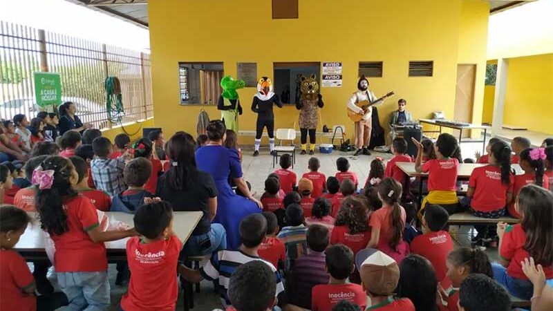 Ação ambiental da Eldorado em 18 escolas de seis municípios do leste do estado — Foto: Eldorado/Divulgação