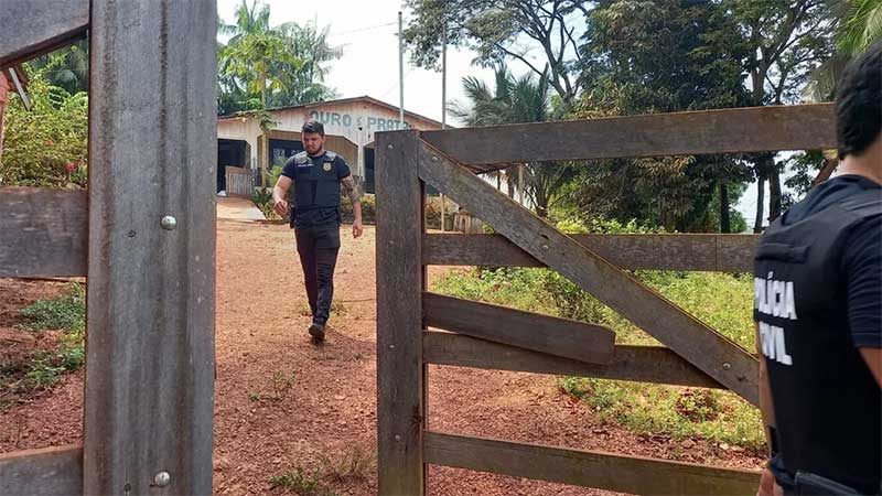 Nova denúncia de maus-tratos a animais levou polícia civil à propriedade rural em Rurópolis — Foto: Polícia Civil / Divulgação
