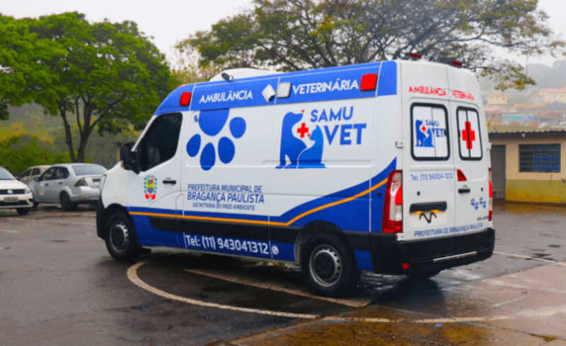 SAMUVET recebe nova ambulância para atendimento de animais em Bragança Paulista, SP