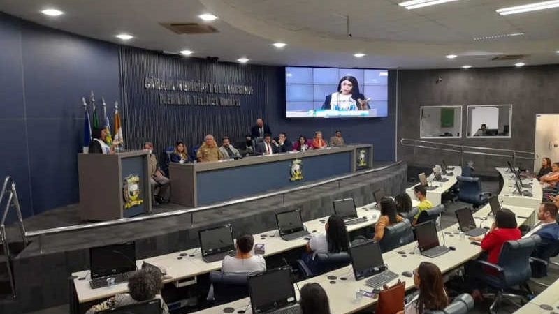 Audiência pública na Câmara de Vereadores de Teresina — Foto: Jonas Carvalho/ Rede Clube
