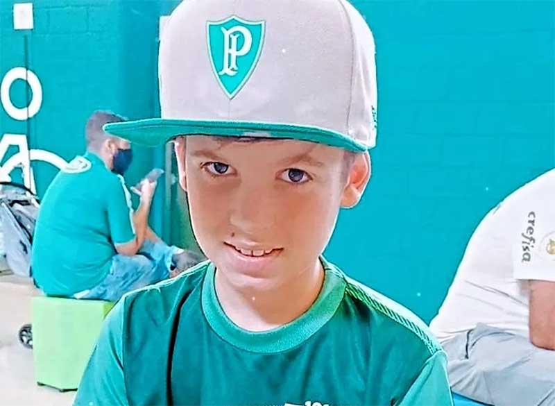 Pedro Henrique é aluno do 4º ano da Escola Municipal Diva Ferreira Reinke. — Foto: Colaboração