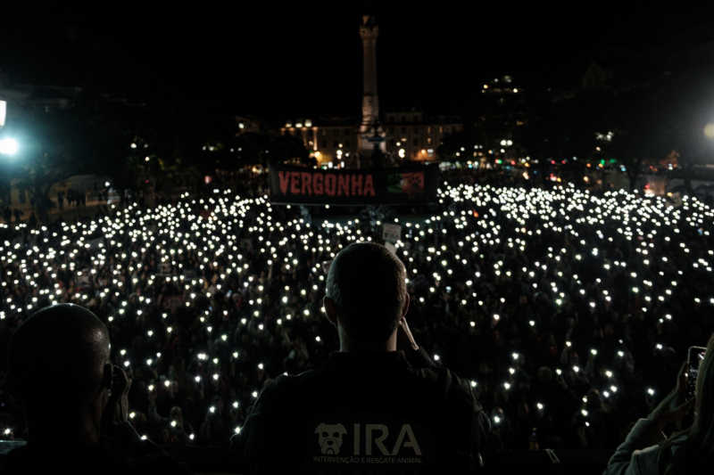 Rossio. O fim do protesto, mas não da luta. Foto: IRA