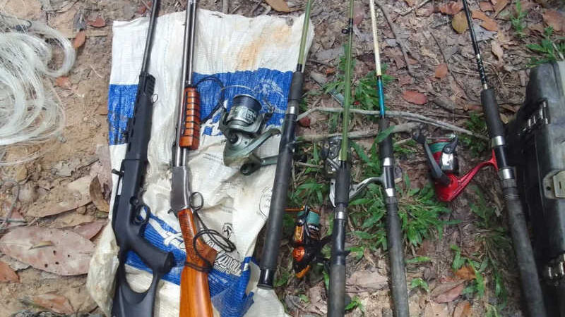 Três armas de fogo utilizadas em caça ilegal são apreendidas durante operação em MT
