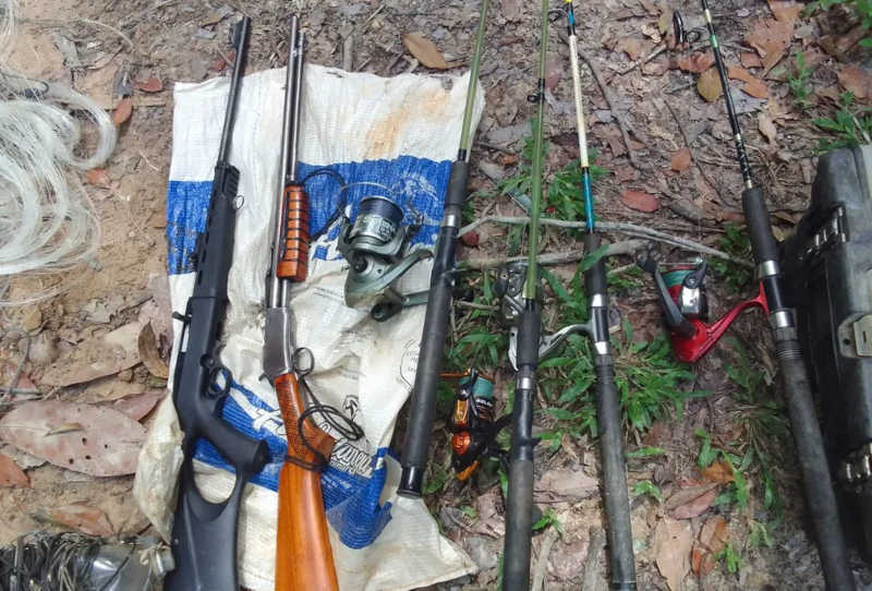 Três armas de fogo utilizadas em caça ilegal são apreendidas durante operação em MT