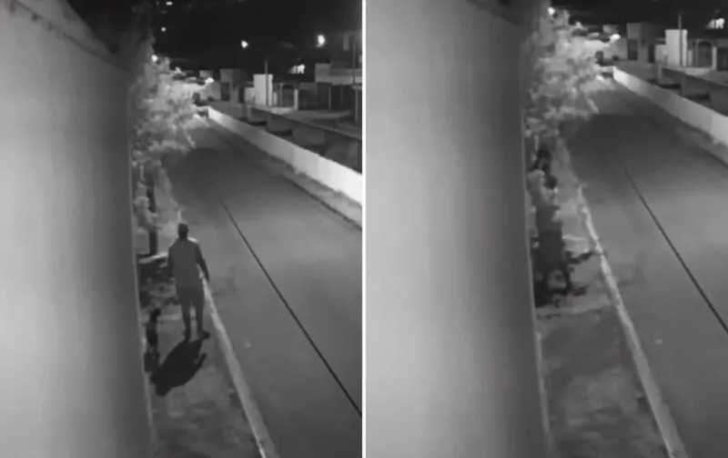 Polícia tenta identificar homem que jogou cachorro em terreno baldio em Várzea Paulista, SP; vídeo