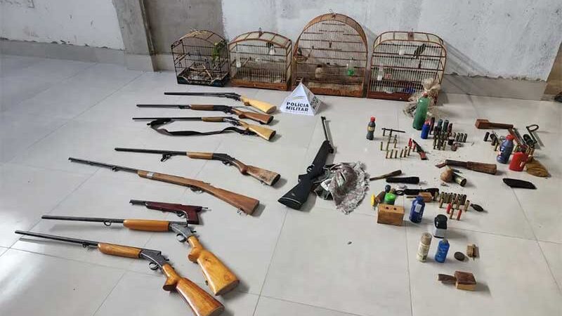 Operação de combate à caça e ao tráfico de animais é realizada em Monte Azul, MG; sete pessoas foram presas