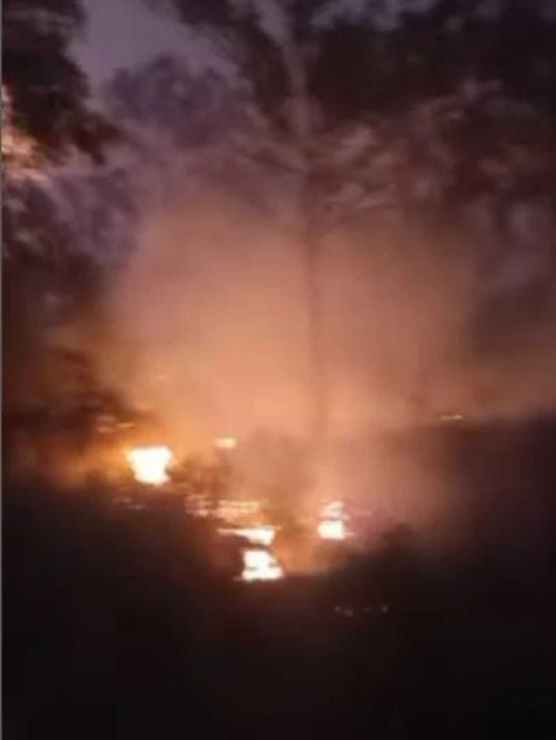Incêndio atinge vegetação na Fazenda Modelo, em Guaratiba, no Rio