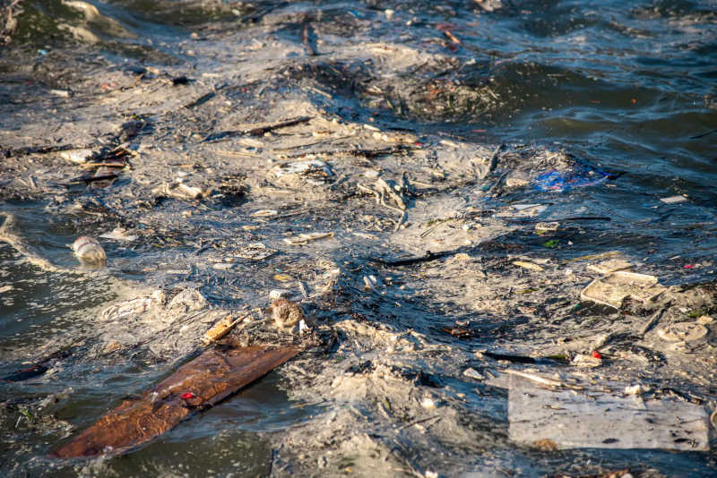 Lixo na Area de Proteção Ambiental (APA) Baía das Tartarugas — Foto: Vitor Jubini