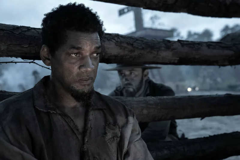 Will Smith e Ben Foster em cena do filme Emancipation - Uma História de Liberdade (2022) — Foto: divulgação