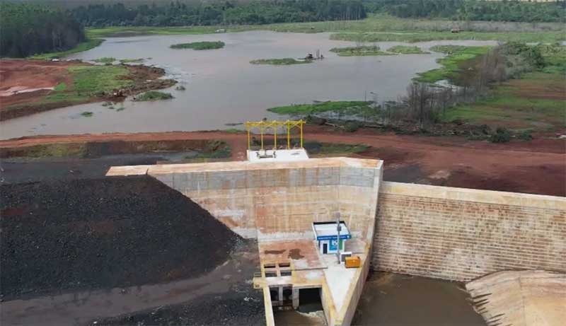 Obra da barragem do Rio Pardo gera impactos ambientais em Botucatu — Foto: TV TEM / Reprodução