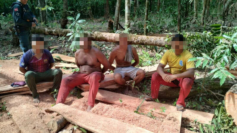 Suspeitos de pirataria fortemente armados são presos com animais silvestres no Marajó