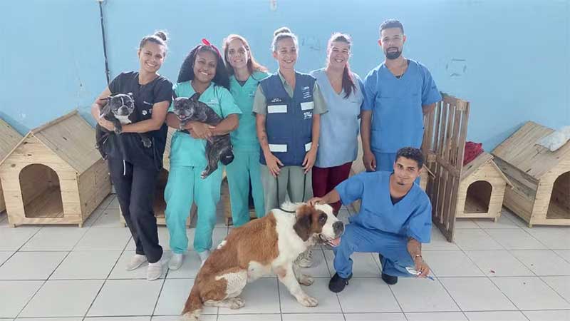 Secretaria resgata animais da casa de família presa por suspeita de matar vendedor de água no Rio
